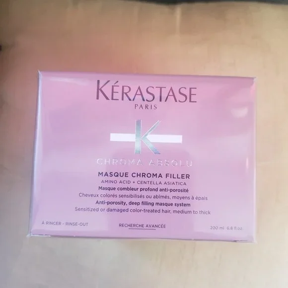 Masque Kérastase Chroma Absolu 200ml - Combleur Pour Cheveux Colorés - Neuf
